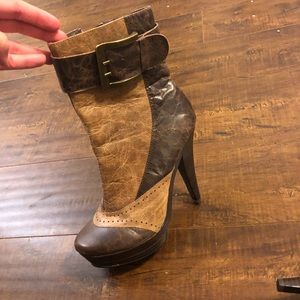 Heeled ankle booties